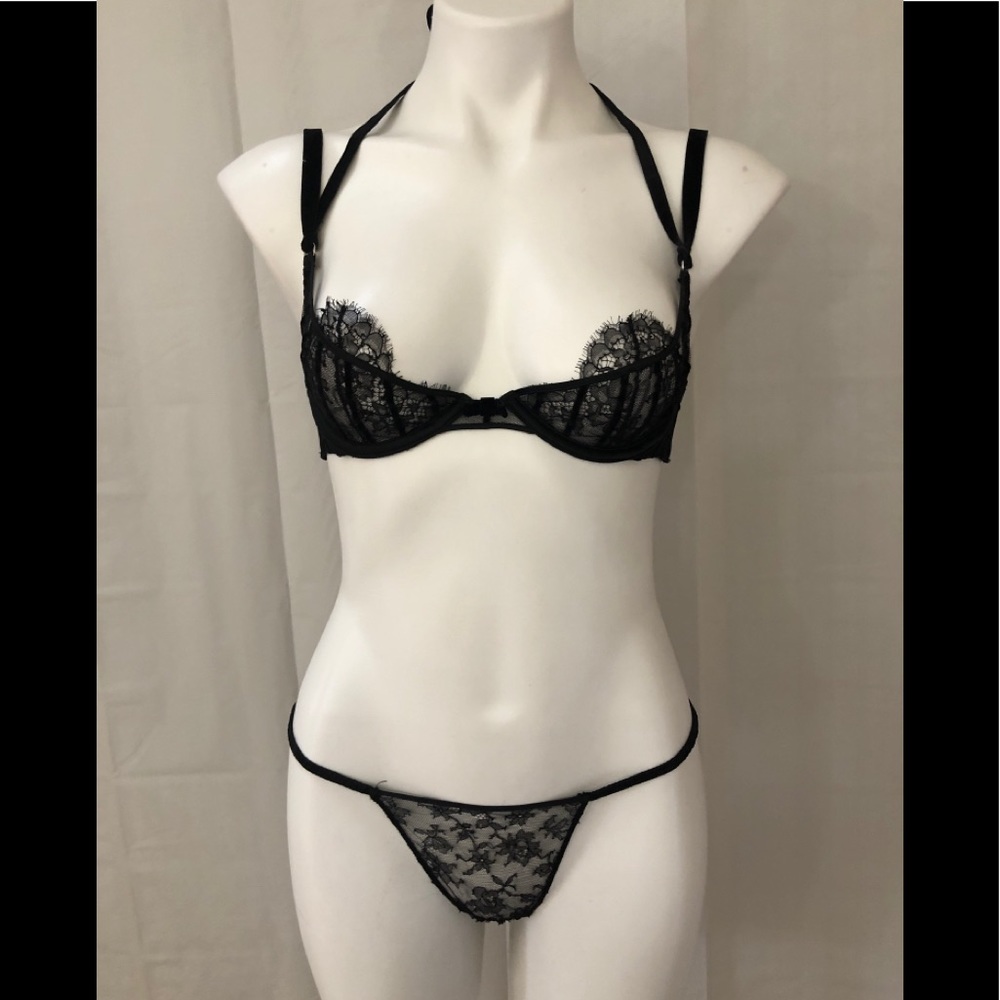 Victoria’s Secret 34B Bra Panty Set Designer NWT